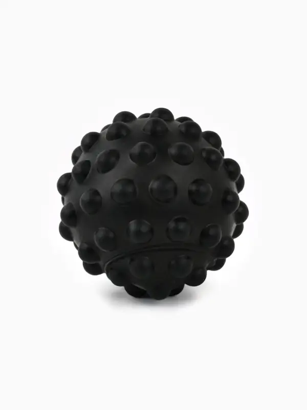 Игрушка пищащая "Мячик" для собак, 6,5 см, черная