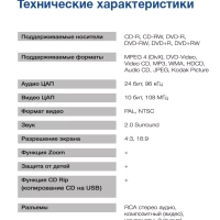 Плеер DVD H-DVD120 чёрный ПДУ