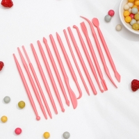 Набор для моделирования кондитерских украшений Доляна, 14 шт, 12&times;0,5 см, цвет МИКС