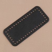 Донце для сумки, прямоугольное, 18 &times; 8 &times; 0,3 см, цвет чёрный