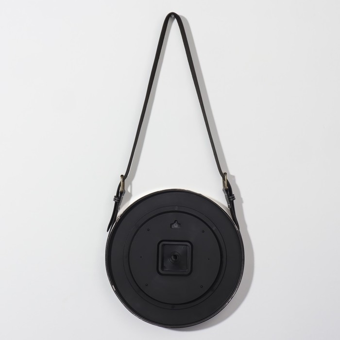 Зеркало настенное круглое &laquo;Антураж&raquo; d зеркальной поверхности 28 см, с ремешком из искусственной кожи, цвет МИКС