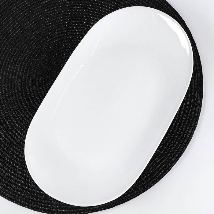 Блюдо фарфоровое овальное Wilmax, 28,5&times;16,5 см, цвет белый