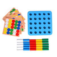 Мозаика деревянная &laquo;Весёлые столбики&raquo; 25 элементов