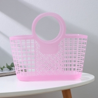 Корзина - сумка для хранения, пластик, 28&times;14&times;25 см, цвет МИКС