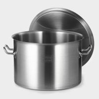 Кастрюля из нержавеющей стали Hanna Kn&ouml;vell, 25 л, d=36 см, h=24 см, толщина 0,8мм, дно ТРС, толщина дна 4,4 мм, 201 сталь, металлическая крышка, индукция