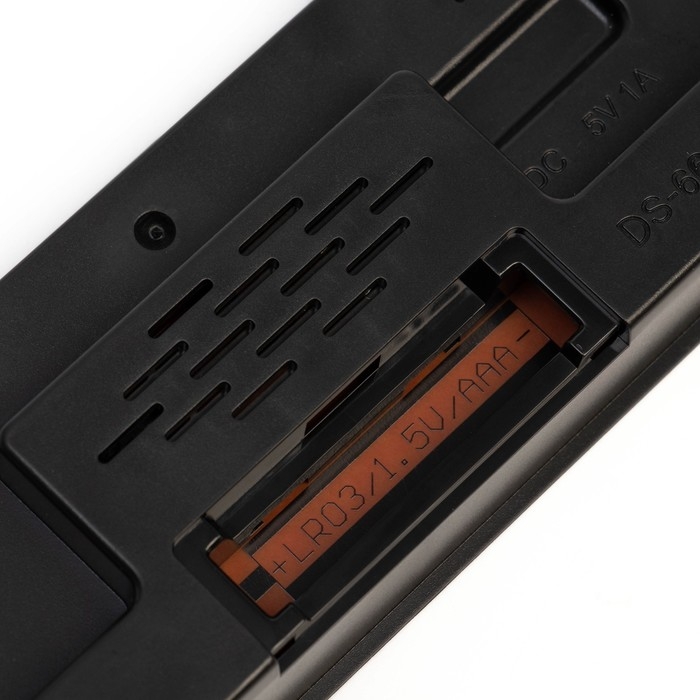 Часы настольные электронные: будильник, термометр, календарь, USB, 15х6.3 см, белые цифры