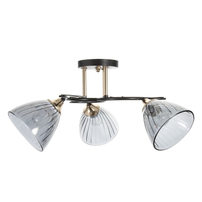 Люстра "Сальма" 3хЕ27 40Вт черный 54х54х24см BayerLux