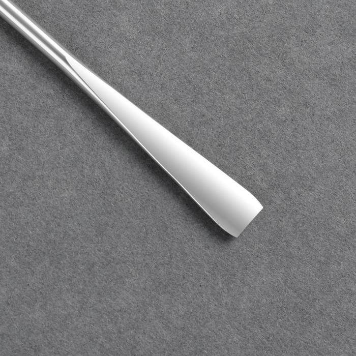 Палитра для смешивания лаков, 10 &times; 15 см, с шабером 15 см, цвет прозрачный глянцевый