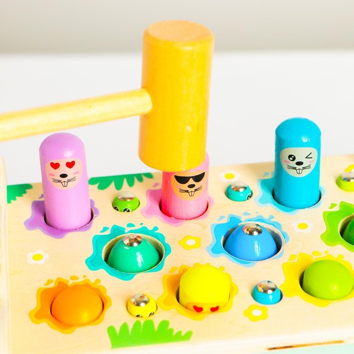 Логический центр 4 в 1 &laquo;Рыбалка, стучалка, металлофон, крутилка&raquo; 12,5х12,5х24,5 см