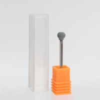 Фреза корундовая для маникюра &laquo;Шар&raquo;, средняя жёсткость, 7 мм, в пластиковом футляре