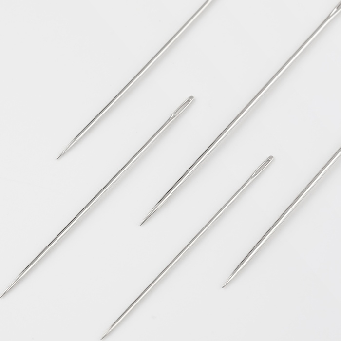 Иглы для вышивания &laquo;Ассорти&raquo;, d = 0,85 / 1,05 / 1,25 мм, 4 - 6 см, 25 шт