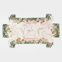 Коробка для кондитерских изделий с пластиковой крышкой &laquo;Роскошь&raquo;, 30 х 8 х 11 см, Новый год