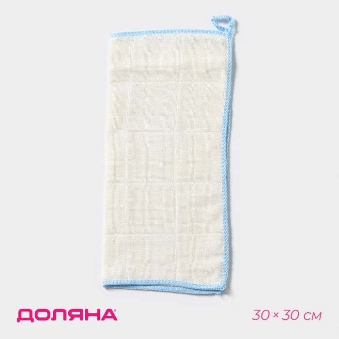 Салфетка для уборки Доляна &laquo;Люкс&raquo;, микрофибра, бамбук, 30&times;30 см, цвет МИКС