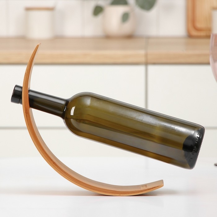 Держатель для бутылок &laquo;Баланс&raquo;, бамбук