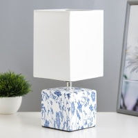 Настольная лампа "Сафари" Е27 40Вт бело-фиолетовый 12,5х12,5х29 см RISALUX