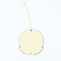 Ёлочная игрушка новогодняя &laquo;Загадай желание&raquo;, на Новый год, светится в темноте, дерево, 8 х 8,7 см