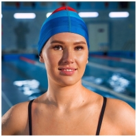 Шапочка для плавания взрослая ONLYTOP &laquo;Море-закат&raquo;, тканевая, обхват 54-60 см