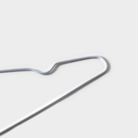 Плечики - вешалки для одежды Доляна, 40&times;20 см,10 шт, антискользящее покрытие, цвет белый