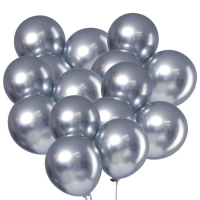 Шар латексный 12" &laquo;Хром&raquo;, металл, набор 100 шт., цвет серебряный