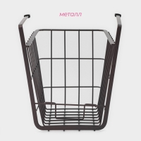 Корзина подвесная Доляна &laquo;Лофт&raquo;, 25&times;19,5&times;20,5 см, цвет коричневый