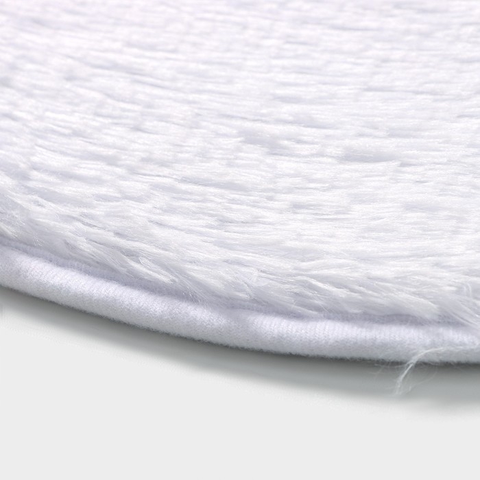 Коврик для дома Доляна &laquo;Пушистик&raquo;, 38&times;59 см, цвет белый