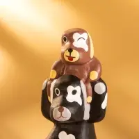 Сувенир &laquo;Пёс с щенком&raquo;, 4.5&times;4&times;11 см, дерево