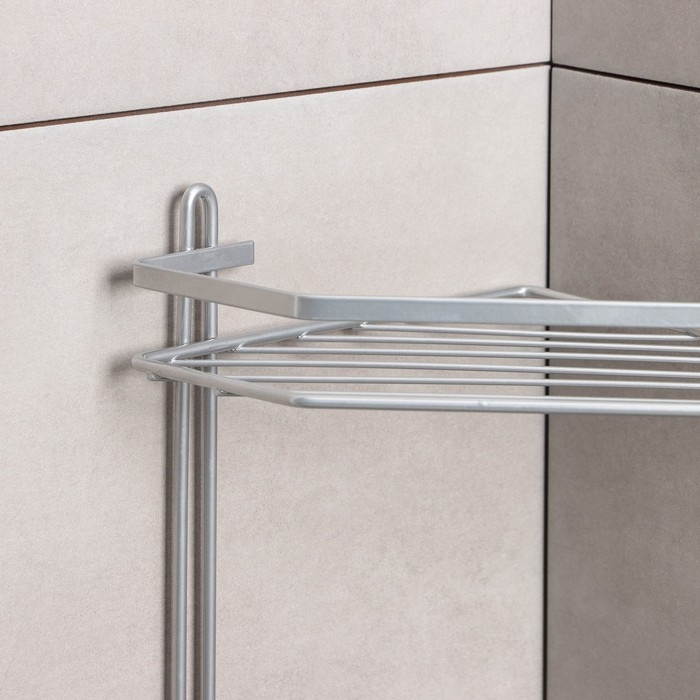 Полка угловая 5-ти ярусная, 20&times;28&times;87 см, цвет хром