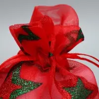 Мешочек подарочный органза &laquo;Звездочки&raquo;, 10 х 12 см +/- 1.5 см