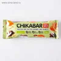 Батончик в шоколаде CHIKALAB, с арахисовой начинкой, спортивное питание, 60 г