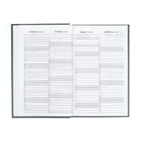 Ежедневник датир 2026г А5 168л б/вин, Зеленый ТЕМНЫЙ