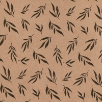 Бумага упаковочная крафт в рулоне &laquo;Ветки&raquo;, 0.5 х 8 м