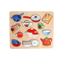 Рамка-вкладыш &laquo;Посуда&raquo; 12 деталей