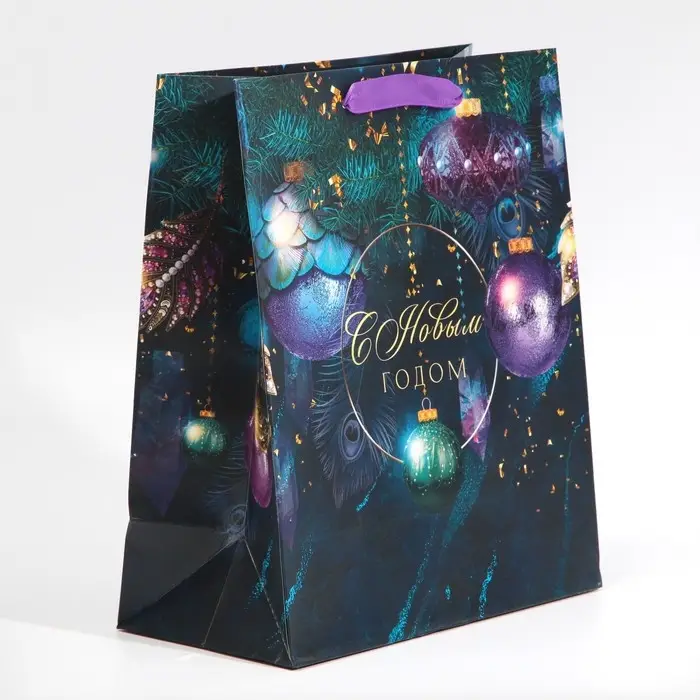 Пакет подарочный новогодний ламинированный &laquo;Магия&raquo;, ML 23 х 27 х 11.5 см