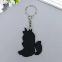 Брелок акрил "Единорожек с пончиком" 5,8х4,5 см