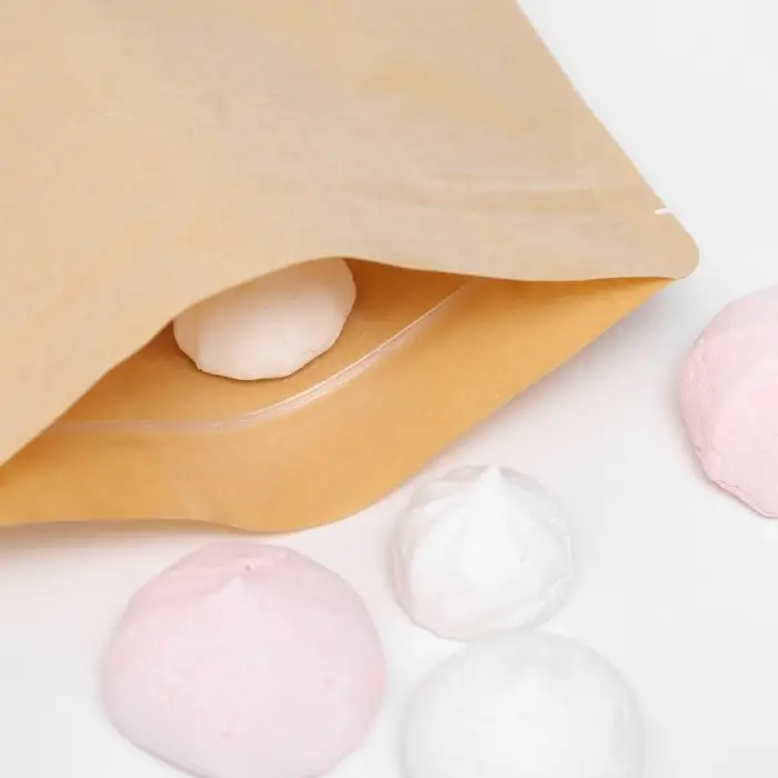 Пакет Zip - lock Крафт с плоским дном, прямоугольное окно, 16&times;26 см