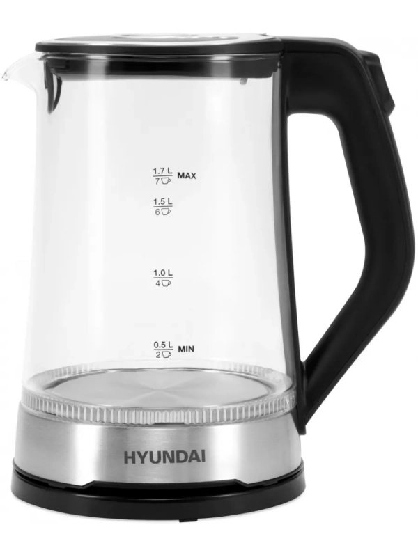 Чайник HYK-G3401 1,7л 2200Вт черный (стекло)