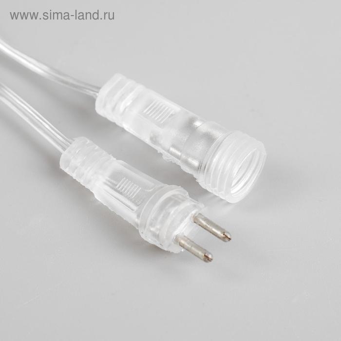 Гирлянда &laquo;Сосульки&raquo; 2.5 &times; 0.5 м, IP65, прозрачная нить, 288 LED, свечение белое с эффектом стекания, 12 В