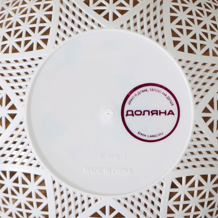 Ваза для хлеба и фруктов &laquo;Кубань. Сердце&raquo;, 18&times;4,5 см, белый, рисунок МИКС