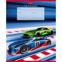 Тетрадь 12 листов в косую линейку, Calligrata &laquo;Я люблю скорость&raquo;, обложка мелованная бумага, МИКС