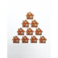 Подвеска деревянная "Домик", 10 шт.