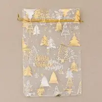 Мешочек подарочный органза &laquo;С Новым счастьем!&raquo;, 20 х 30 см +/- 1.5 см