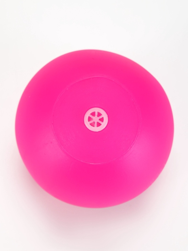 Игрушкка пищащая "Мяч монстр" для собак, 7 см, розовая
