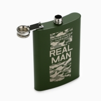 Фляжка &laquo;REAL MAN&raquo;, 270 мл, зелёная