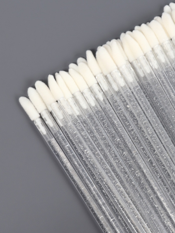 Аппликаторы для помады и блеска, набор - 50 шт, 9 см, цвет белый