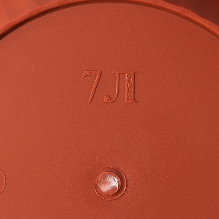 Горшок с поддоном &laquo;Байкал&raquo;, 6 л, цвет терракотовый