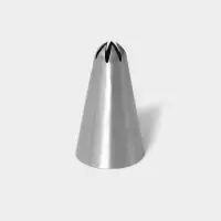 Насадка кондитерская &laquo;Закрытая звезда&raquo;, d=3 см, выход 0,3 см, нержавеющая сталь