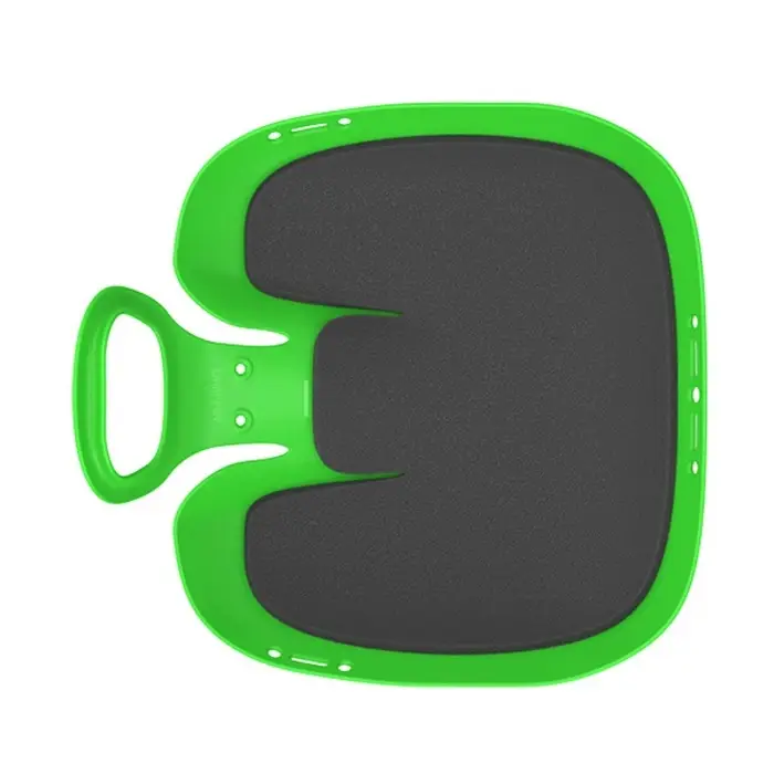 Санки-ледянки с мягкой сидушкой &laquo;Вираж&raquo;, зеленые, 39&times;37см