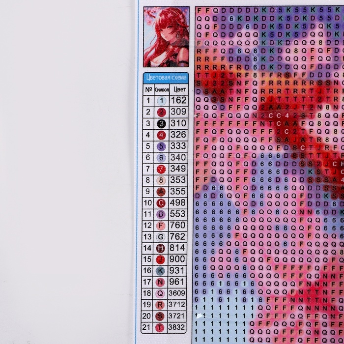 Алмазная мозаика с полным заполнением на холсте &laquo;Красотка&raquo;, 30 х 40 см