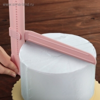 Шпатель кондитерский угловой Доляна, 2 части, 23,5&times;4,7&times;2,6 см