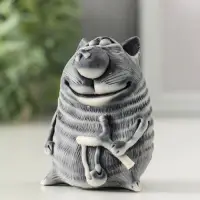 Сувенир "Кот хулиган с рогаткой" 7 см